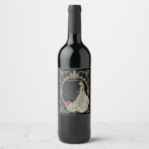 Elegance in gold and black.  wine label