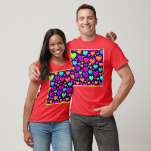 Elegance in Love: Chic Hearts Unleashed T-Shirt