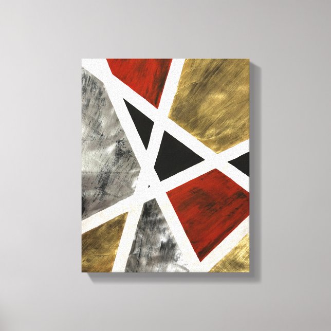 Elegance in Motion Canvas Print - Abstract Gouache (Front)