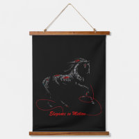 Elegance in Motion | Horse Typography Art T-Shirt