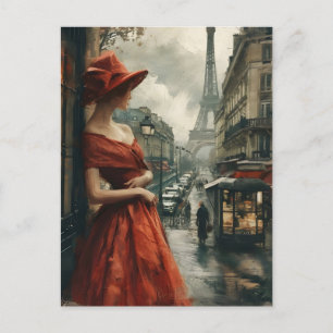 Elegance in Paris: Vintage Postcard