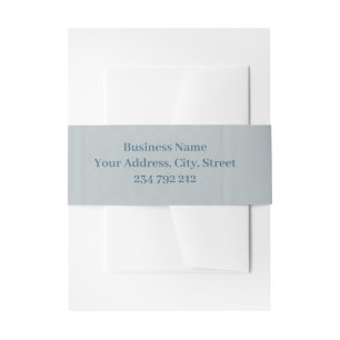 Elegance in piano keys and blossoms.  invitation belly band
