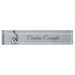 Elegance in piano keys and blossoms.  nameplate