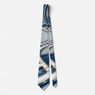 Elegance in piano keys and blossoms. tie