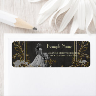 Elegance in silver and black.