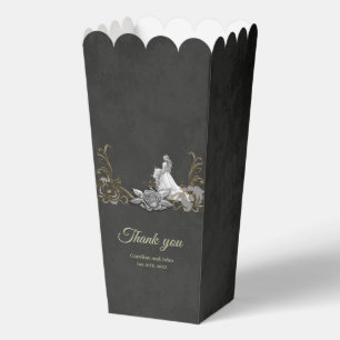 Elegance in silver and black. favour box