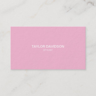 Elegance in Style: Pink, Black & White Business Ca Business Card