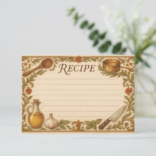 Elegance in Tuscany Recipe Card