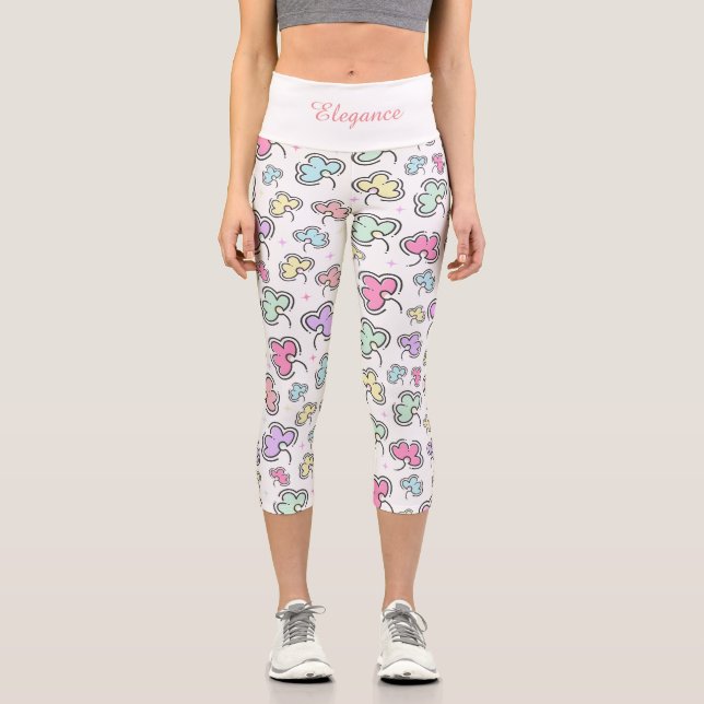 Elegance Legging - Flower Patterned (Front)