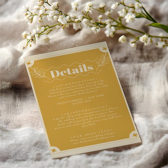 Elegance Modern Vintage Details Enclosure Card (Creator Uploaded)