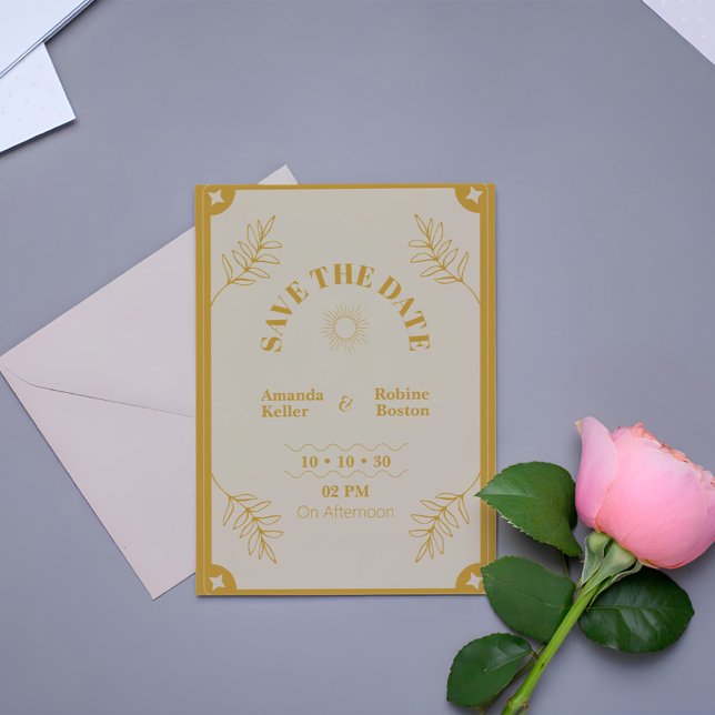 Elegance Modern Vintage Save The Date (Creator Uploaded)