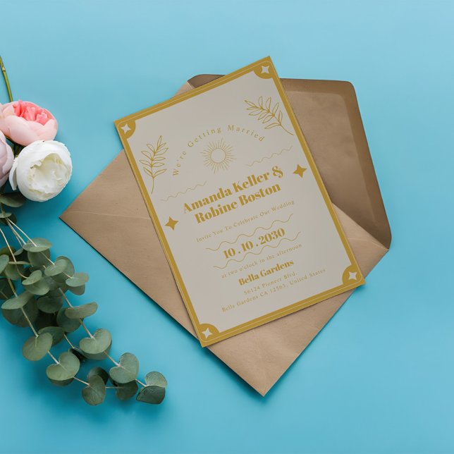 Elegance Modern Vintage Wedding Invitation (Creator Uploaded)