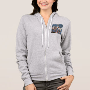Elegance Of Artistic Pink Flamingos Hoodie