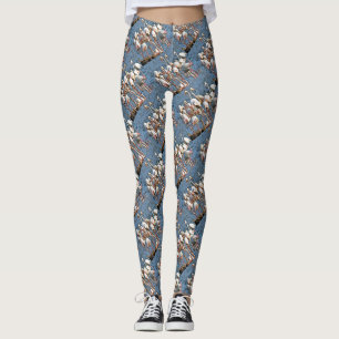 Elegance Of Artistic Pink Flamingos Leggings