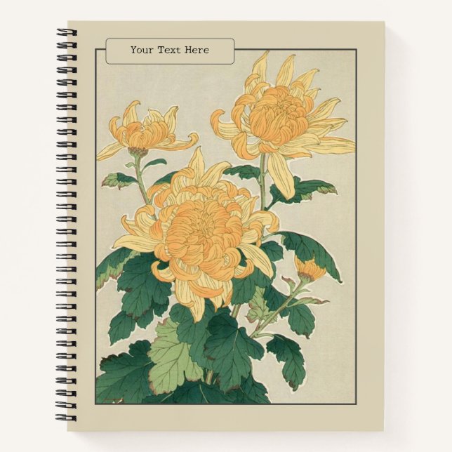 Elegance of Japan: The Chrysanthemum Notebook (Front)