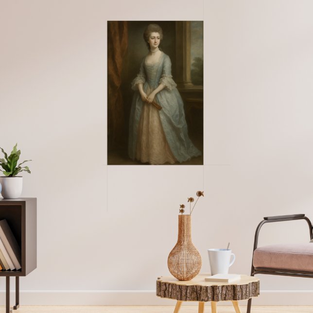 "Elegance of the Era | 1700s British Lady Portrait Poster (Living Room 3)