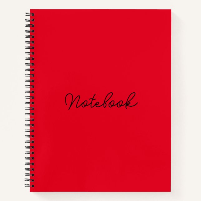 Elegance on Every Page: Branded 8.5" x 11"  Notebook (Front)