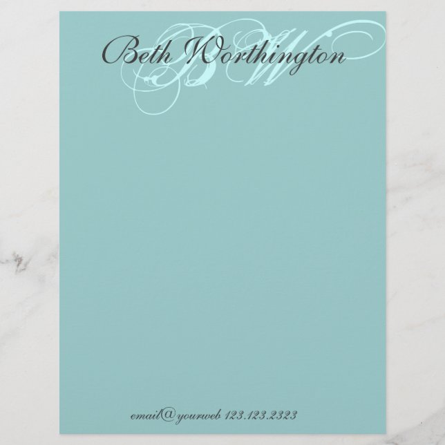 Elegance On Site Letterhead (Front)