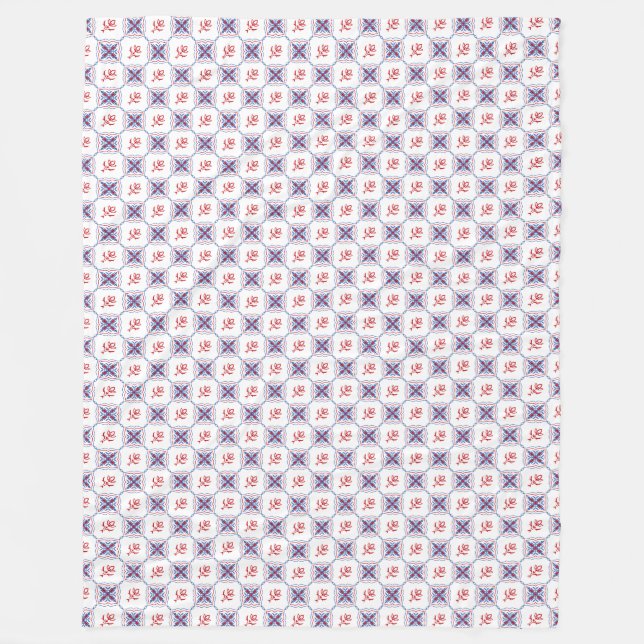 Elegance pattern fleece blanket (Front)