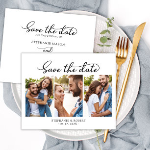 Elegance Photo Budget Wedding Save The Date Card