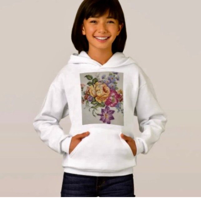 Elegance: Porcelain-Inspired Hoodie (Creator Uploaded)
