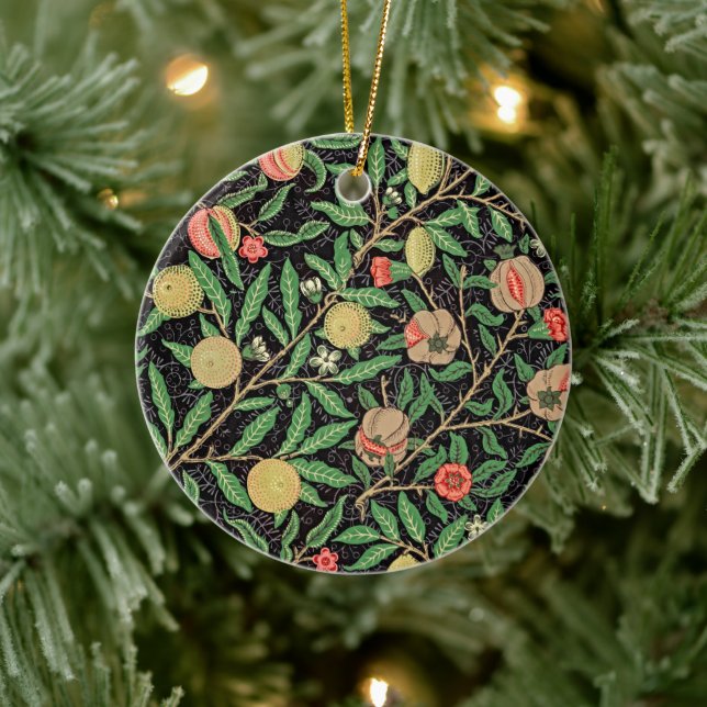 Elegance Revived: William Morris's Fruit Pattern Ceramic Tree Decoration (Tree)