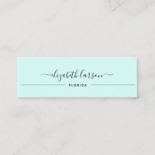 Elegance Simple Light Green Earring Collection Calling Card