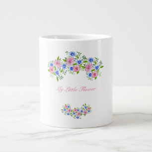 Elegance spring floral pattern large coffee mug