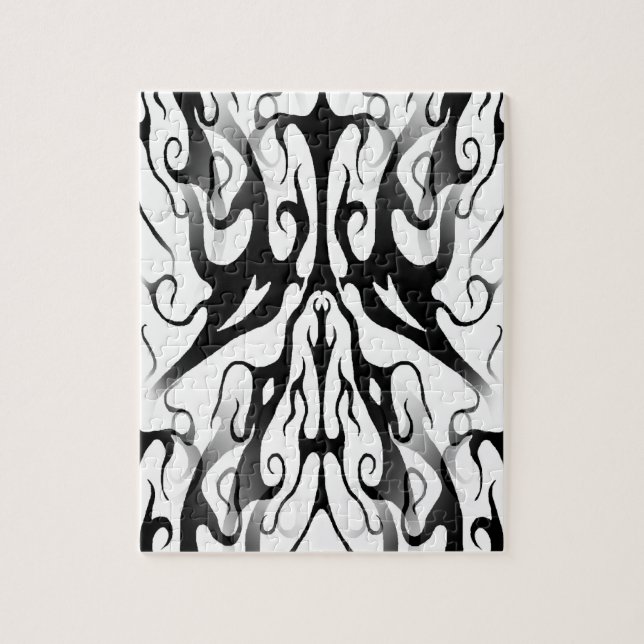 Elegance Tribal Tattoo Digital Jigsaw Puzzle (Vertical)