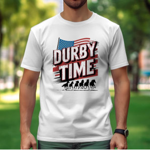 Elegance Unleashed: Derby Time Event Logo T-Shirt
