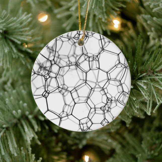 Elegance Unveiled: Metal Mesh Artistic Ceramic Tree Decoration (Tree)