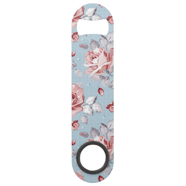 Elegance wallpaper pattern of pink roses 2 (Front)