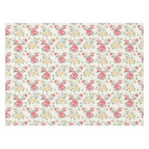 Elegance wallpaper pattern of pink roses tablecloth