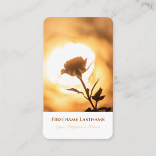 Elegant 100% natural organic golden rose style business card