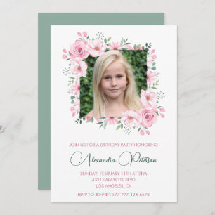 Elegant 10th birthday invitations Photo Boho