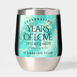 Elegant 11th Turquoise Wedding Anniversary