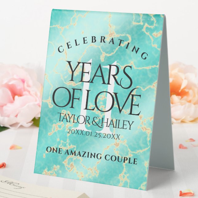 Elegant 11th Turquoise Wedding Anniversary (In SItu (Wedding))