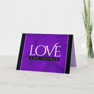 Elegant 12th Silk Wedding Anniversary Celebration Thank You Card