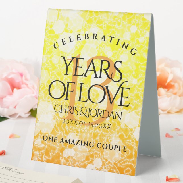 Elegant 13th Citrine Wedding Anniversary (In SItu (Wedding))