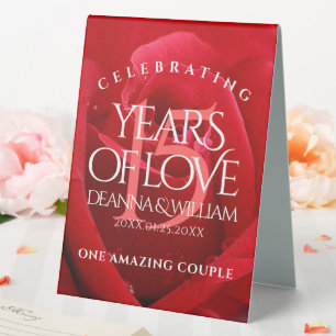 Elegant 15th Rose Wedding Anniversary Celebration