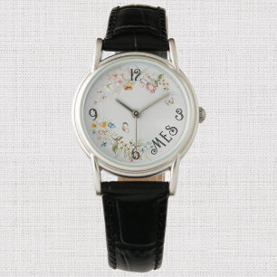 Elegant 1600s Dutch Floral Subtle Pastels Womens Watch