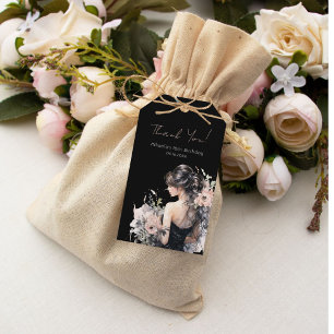 Elegant 18th Birthday Thank You Gift Tags