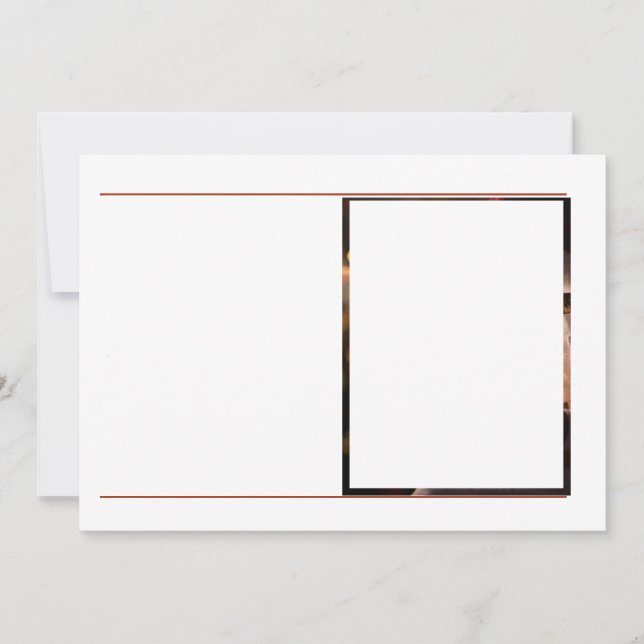 Elegant 1 Photo Merry & Bright Christmas  (Front)