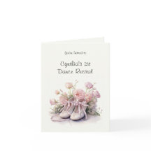 Elegant 1st Ballet Dance Recital Invitation