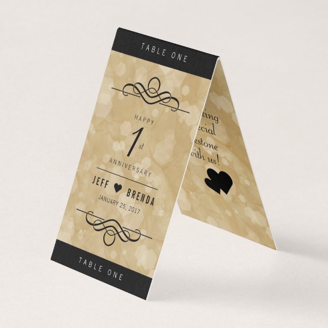 Elegant 1st Paper Wedding Anniversary Celebration (Front)