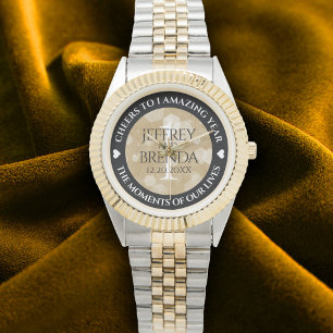 Elegant 1st Paper Wedding Anniversary Celebration Watch