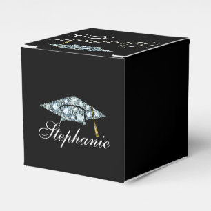 Elegant 2015 Diamond Graduation Cap Favour Box