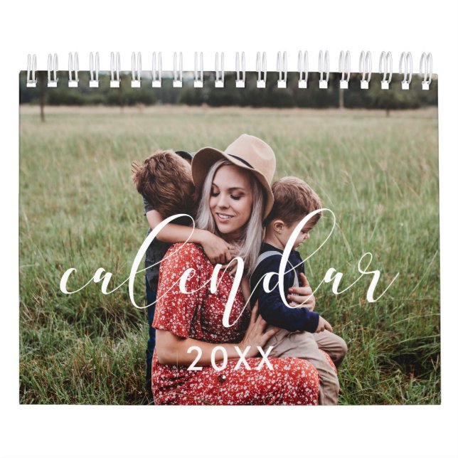 Elegant 2026 family photo calendar (Cover)