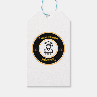 Elegant 2026 Graduate | Personalized Gold Seal Gift Tags