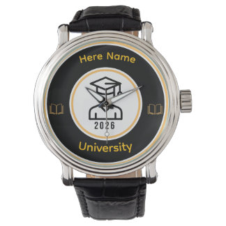 Elegant 2026 Graduate | Personalized Gold Seal Watch